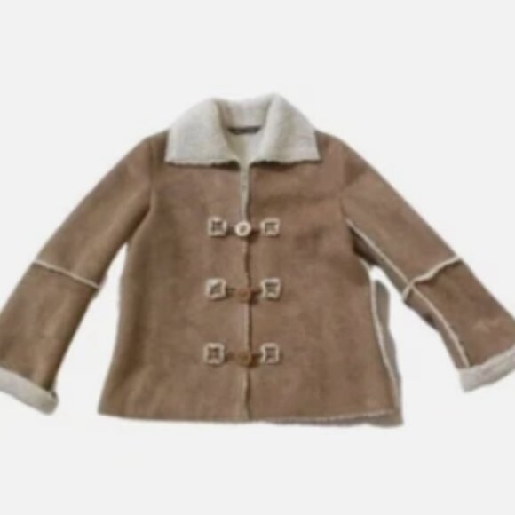 Abby & Friends Jacket Faux Fur Coat M - Picture 8 of 17